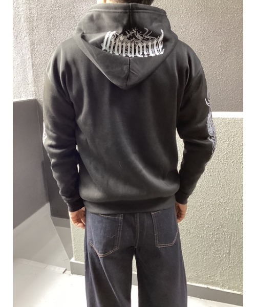 Bling Leads(ブリングリーズ)の「【Bls】【Bling Leads】裏起毛プリント入 ZIPパーカー(パーカー・メンズ・ブラック系その他/ブラック系その他2/ブラック系その他3・FREE)」の17枚目の写真