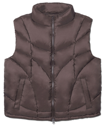 NOMANUAL（NOMANUAL）の「PARABOLA DUCK DOWN VEST - BROWN（ダウンベスト）」