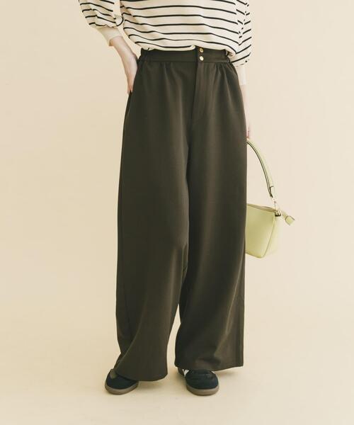 ITEMS URBANRESEARCH(アイテムズ アーバンリサーチ)の「ワイドイージーパンツ(その他パンツ・レディース・ベージュ/ブラウン/ボルドー・FREE)」の9枚目の写真