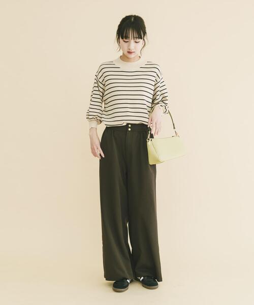 ITEMS URBANRESEARCH(アイテムズ アーバンリサーチ)の「ワイドイージーパンツ(その他パンツ・レディース・ベージュ/ブラウン/ボルドー・FREE)」の12枚目の写真