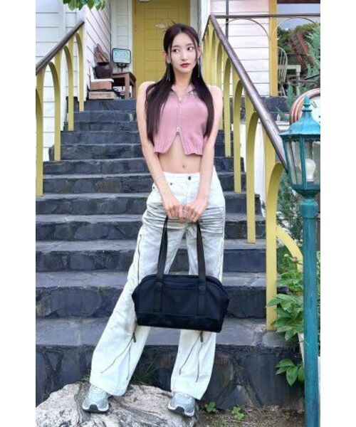 PRENDA（プレンダ）の「2TONE HIGH NECK KNIT VEST PINK（ベスト・レディース・その他・FREE）」の6枚目の写真