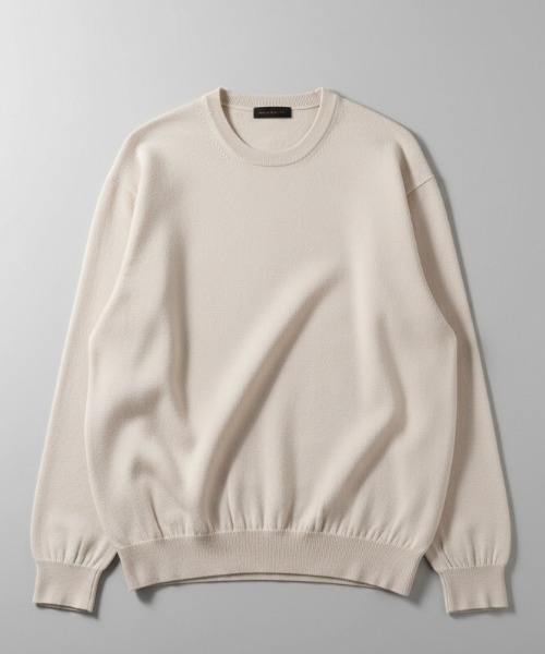 Rinascente(リナシェンテ)の「【Rinascente/リナシェンテ】AGAPE ニット セーター 長袖 CASHWOOL使用(ニット/セーター・メンズ・ブラック/チャコールアッシュ/ピンク/アイボリー/マスタード/ネイビー/ブルー/レッド/テラコッタ・SMALL/MEDIUM/LARGE)」の2枚目の写真