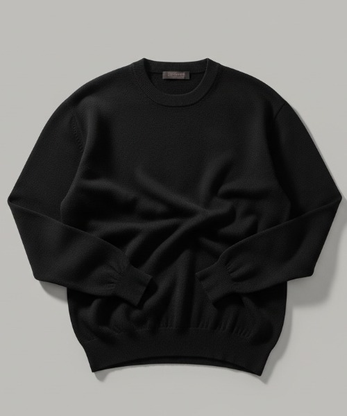 Rinascente(リナシェンテ)の「【Rinascente/リナシェンテ】AGAPE ニット セーター 長袖 CASHWOOL使用(ニット/セーター・メンズ・ブラック/チャコールアッシュ/ピンク/アイボリー/マスタード/ネイビー/ブルー/レッド/テラコッタ・SMALL/MEDIUM/LARGE)」の1枚目の写真