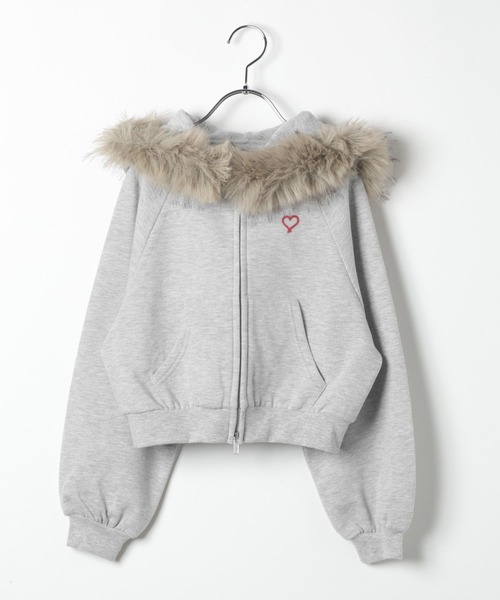 repipi armario（レピピ アルマリオ）の「【10C REPIPI】WZIPファーフーディ―（パーカー・キッズ・ブラック/グレー・110cm/120cm/130cm/140cm）」の19枚目の写真