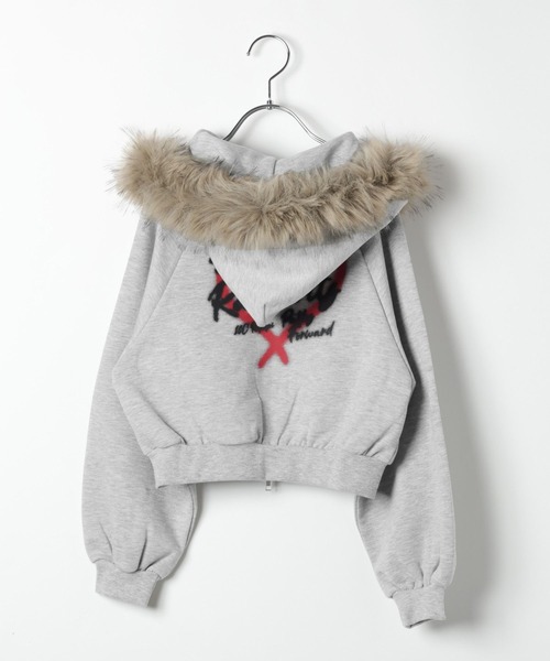 repipi armario（レピピ アルマリオ）の「【10C REPIPI】WZIPファーフーディ―（パーカー・キッズ・ブラック/グレー・110cm/120cm/130cm/140cm）」の20枚目の写真