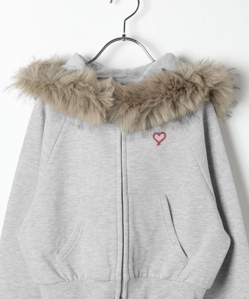 repipi armario（レピピ アルマリオ）の「【10C REPIPI】WZIPファーフーディ―（パーカー・キッズ・ブラック/グレー・110cm/120cm/130cm/140cm）」の22枚目の写真