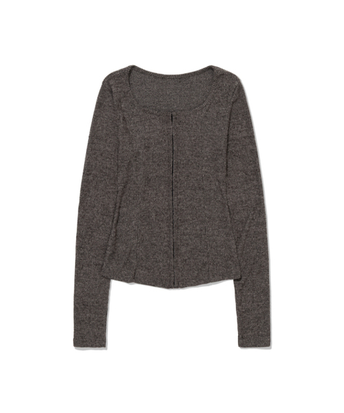MOAA（モア）の「Hidden Hook Knit top (GRAY)（ニット/セーター・レディース・その他・SMALL/MEDIUM）」の2枚目の写真