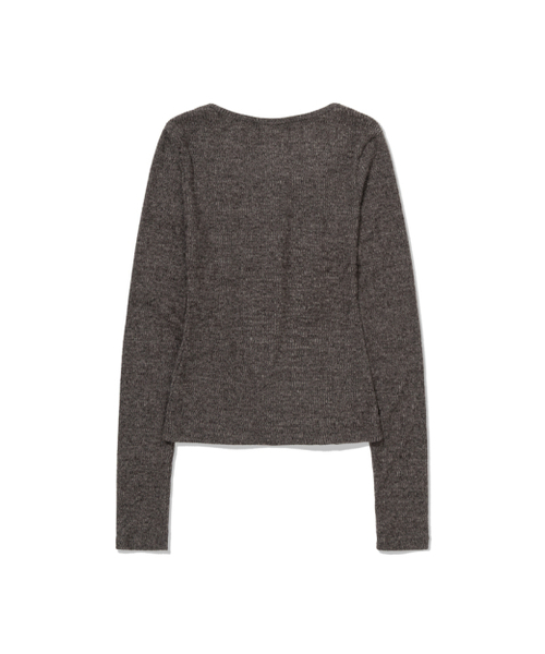 MOAA（モア）の「Hidden Hook Knit top (GRAY)（ニット/セーター・レディース・その他・SMALL/MEDIUM）」の3枚目の写真