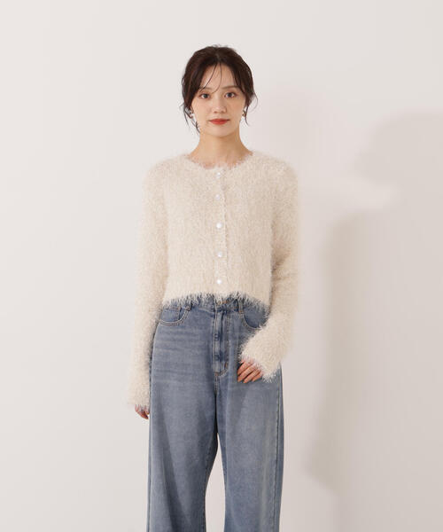 EDIT COLOGNE（エディットコロン）の「＜Ｅ＞きらふわカーディガン / 1215277102（カーディガン/ボレロ・レディース・ベージュ/ホワイト系その他・FREE）」の21枚目の写真