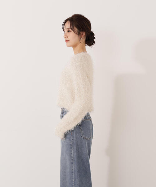 EDIT COLOGNE（エディットコロン）の「＜Ｅ＞きらふわカーディガン / 1215277102（カーディガン/ボレロ・レディース・ベージュ/ホワイト系その他・FREE）」の20枚目の写真