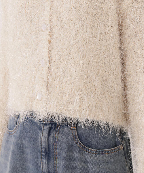 EDIT COLOGNE（エディットコロン）の「＜Ｅ＞きらふわカーディガン / 1215277102（カーディガン/ボレロ・レディース・ベージュ/ホワイト系その他・FREE）」の13枚目の写真