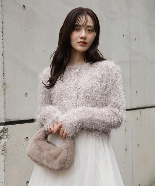 EDIT COLOGNE（エディットコロン）の「＜Ｅ＞きらふわカーディガン / 1215277102（カーディガン/ボレロ・レディース・ベージュ/ホワイト系その他・FREE）」の15枚目の写真