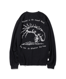 デジタルドラッグ ロングスリーブ Tシャツ MFTLS003-BK