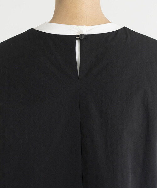 Bshop（ビショップ）の「eunoia | サイドポケット パディングドレス WOMEN（ワンピース・レディース・クリーム/ブラック・ONE）」の8枚目の写真