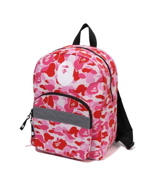 A BATHING APE(アベイシングエイプ)の「ABC CAMO DAYPACK(ショルダーバッグ・キッズ・ブルー/ピンク/グリーン・FREE)」の3枚目の写真