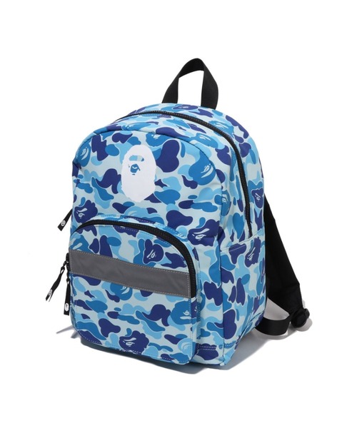 A BATHING APE(アベイシングエイプ)の「ABC CAMO DAYPACK(ショルダーバッグ・キッズ・ブルー/ピンク/グリーン・FREE)」の1枚目の写真