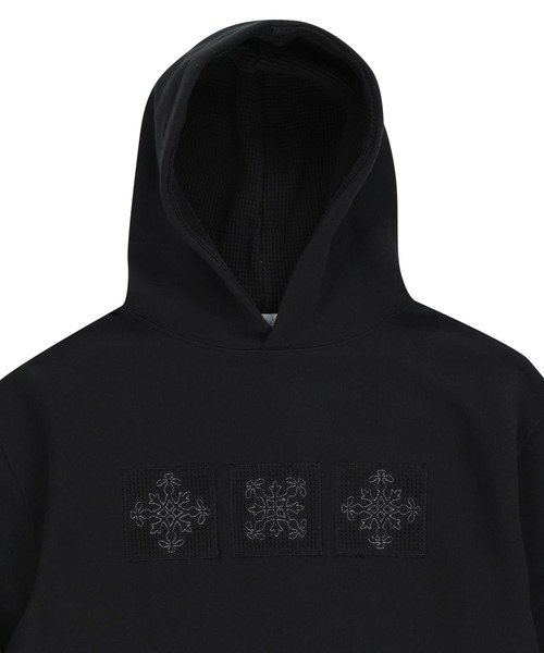 SLOWACID（スローアシッド）の「【UNISEX】SLOW ACID／ロゴパッチフーディ―（パーカー・レディース・ブラック/ボルドー/モカ・MEDIUM/LARGE）」の20枚目の写真