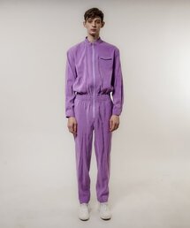 UNTAGE（アンテージ）の「ジップアップテンセルジャンプスーツ[パープル(MAN)]_UTP-SJ06（つなぎ/オールインワン）」
