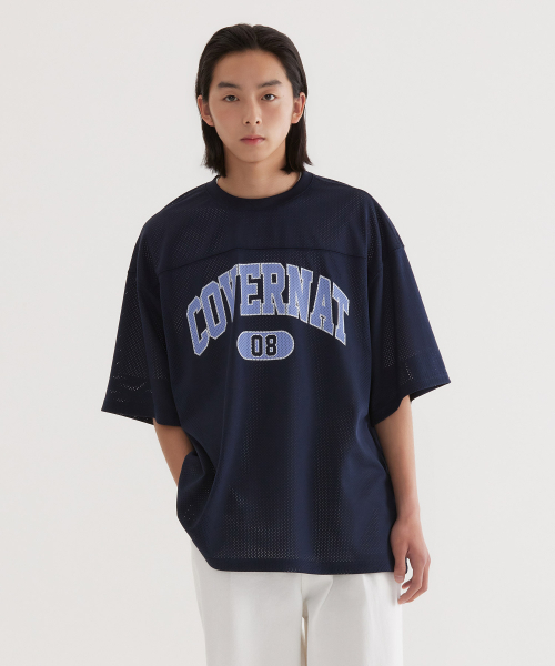 COVERNAT(カバーナット)の「アーチメッシュTシャツ ダークネイビー(Tシャツ/カットソー・レディース・その他・SMALL/MEDIUM/LARGE/X-LARGE)」の1枚目の写真