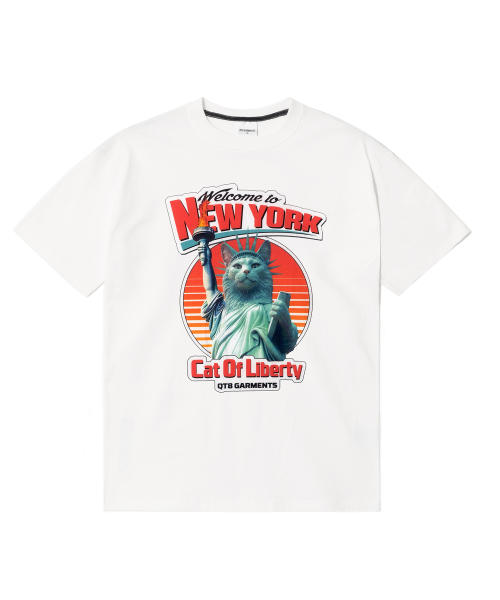 QT8 GARMENTS(キューティーエイトガーメント)の「RG Cat of Liberty Tee (Ivory)(Tシャツ/カットソー・レディース・その他・LARGE/MEDIUM/SMALL/X-LARGE)」の2枚目の写真