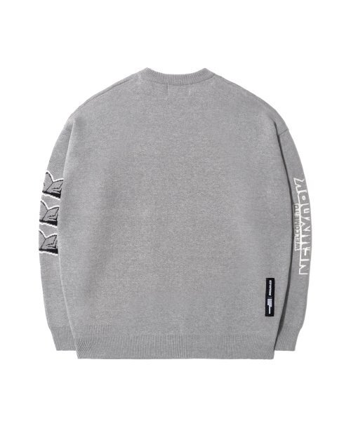 QT8 GARMENTS(キューティーエイトガーメント)の「GB Cat of Liberty Jacquard Sweater (Grey)(ニット/セーター・レディース・その他・MEDIUM/LARGE/X-LARGE)」の3枚目の写真