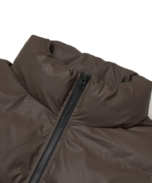 TENER(テネル)の「Patch Leather Padded-Brown(ダウンジャケット/コート・メンズ・その他・FREE)」の6枚目の写真