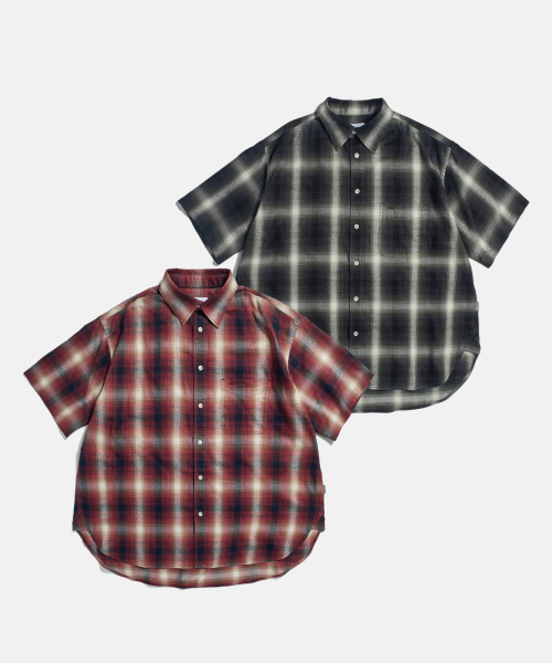 ESPIONAGE(エスピオナジ)の「コンフォート S/S シャツ レッド オンブレ(シャツ/ブラウス・レディース・その他・MEDIUM/X-LARGE)」の3枚目の写真
