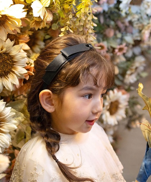 Rora（ローラ）の「サテンノット カチューシャ（カチューシャ・キッズ・ブラック/アイボリー・FREE）」の17枚目の写真