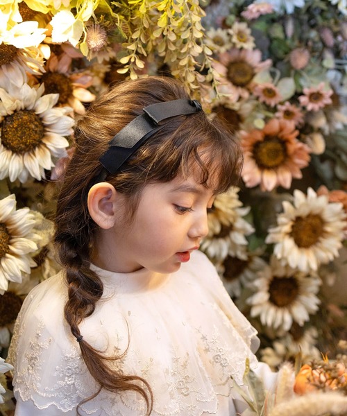 Rora（ローラ）の「サテンノット カチューシャ（カチューシャ・キッズ・ブラック/アイボリー・FREE）」の18枚目の写真