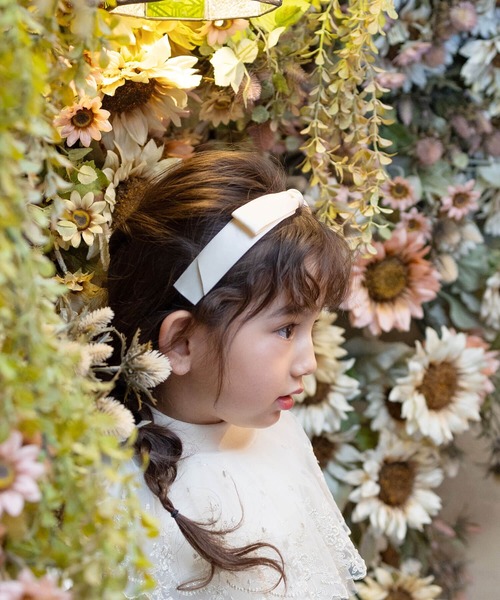 Rora（ローラ）の「サテンノット カチューシャ（カチューシャ・キッズ・ブラック/アイボリー・FREE）」の20枚目の写真