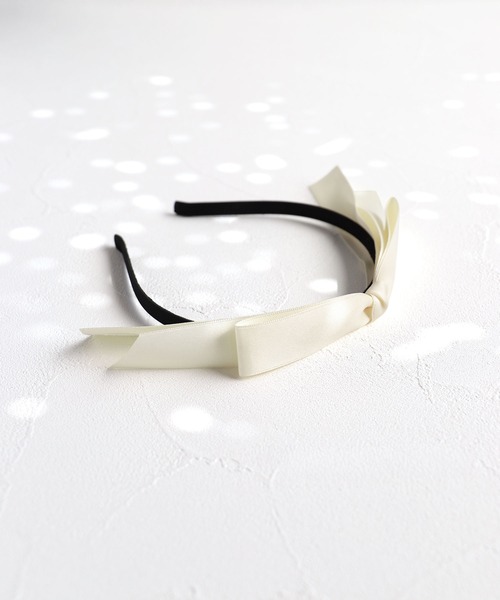 Rora（ローラ）の「サテンノット カチューシャ（カチューシャ・キッズ・ブラック/アイボリー・FREE）」の14枚目の写真
