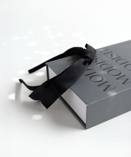 Rora（ローラ）の「サテンノット カチューシャ（カチューシャ・キッズ・ブラック/アイボリー・FREE）」の10枚目の写真