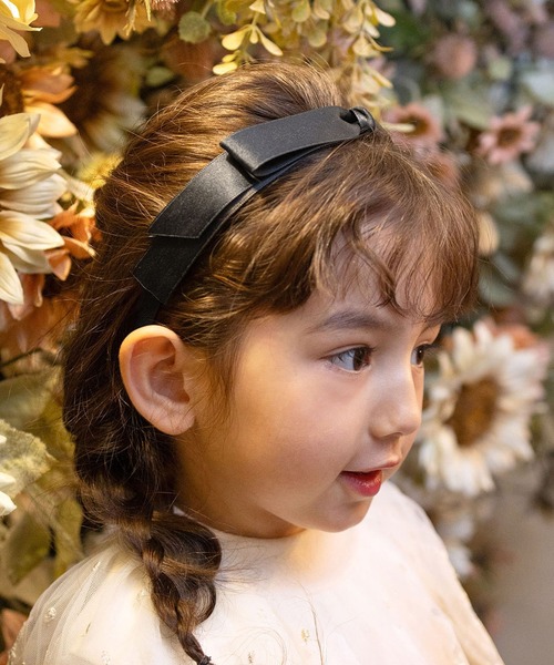 Rora（ローラ）の「サテンノット カチューシャ（カチューシャ・キッズ・ブラック/アイボリー・FREE）」の19枚目の写真