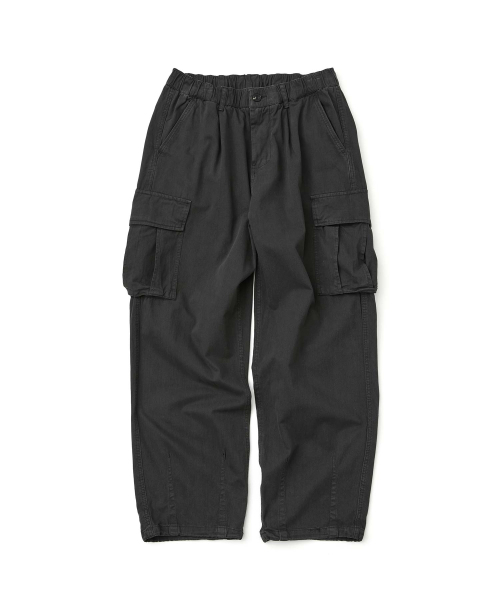 WMC(ダブリューエムシー)の「ウォッシュドバンディングカーゴパンツ_BLACK(その他パンツ・メンズ・ブラック・36(XL)/30(M)/32(L))」の2枚目の写真