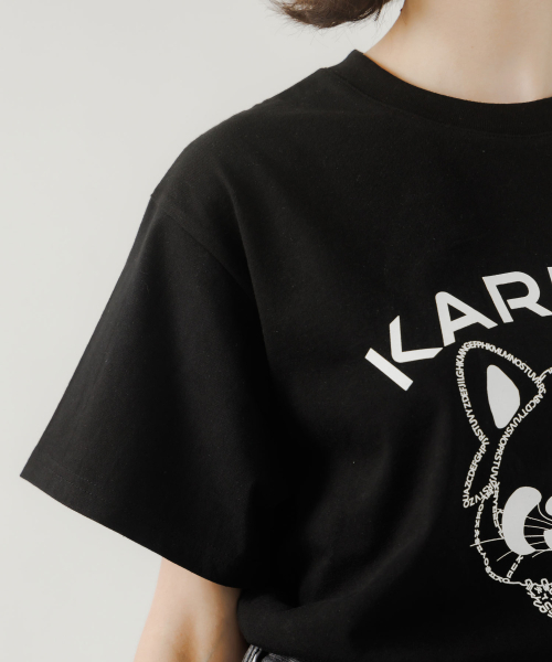 KARLLAH(カラ)の「レッサーペンダー プリント 半袖Tシャツ - ブラック(Tシャツ/カットソー・レディース・ブラック・FREE)」の5枚目の写真