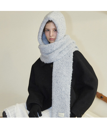 MINCO（ミンシオ）の「クッキーニットバラクラバ_グレー（ニットキャップ/ビーニー）」