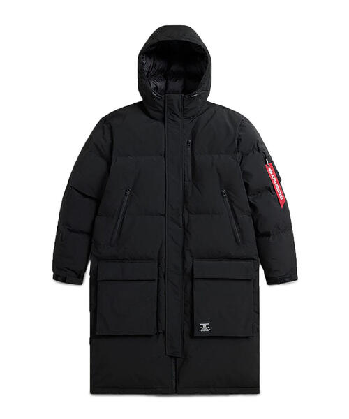Alpha Industries（アルファインダストリーズ）の「Alpha Industries/アルファインダストリーズ/LONG PUFFER PARKA/ロング パファー パーカ（その他アウター・メンズ・ブラック/オリーブ系・L/M）」の16枚目の写真