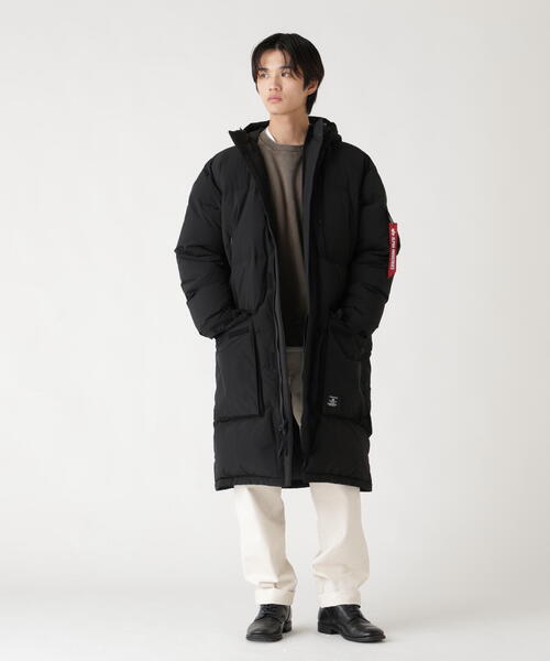 Alpha Industries（アルファインダストリーズ）の「Alpha Industries/アルファインダストリーズ/LONG PUFFER PARKA/ロング パファー パーカ（その他アウター・メンズ・ブラック/オリーブ系・L/M）」の10枚目の写真