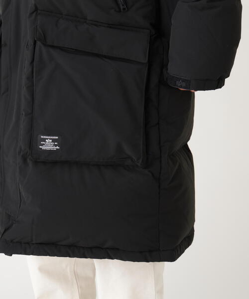 Alpha Industries（アルファインダストリーズ）の「Alpha Industries/アルファインダストリーズ/LONG PUFFER PARKA/ロング パファー パーカ（その他アウター・メンズ・ブラック/オリーブ系・L/M）」の5枚目の写真