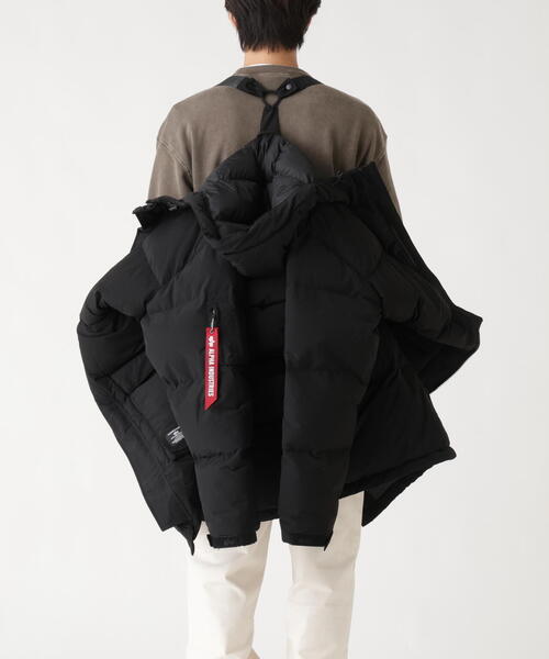 Alpha Industries（アルファインダストリーズ）の「Alpha Industries/アルファインダストリーズ/LONG PUFFER PARKA/ロング パファー パーカ（その他アウター・メンズ・ブラック/オリーブ系・L/M）」の9枚目の写真