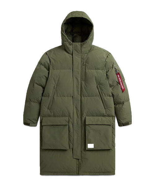 Alpha Industries（アルファインダストリーズ）の「Alpha Industries/アルファインダストリーズ/LONG PUFFER PARKA/ロング パファー パーカ（その他アウター・メンズ・ブラック/オリーブ系・L/M）」の20枚目の写真