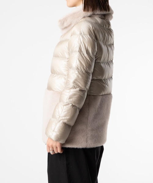 セール】HERNO NYLON ULTRALIGHT ALTERNATIVE FUR DOWN JACKET ヘルノ
