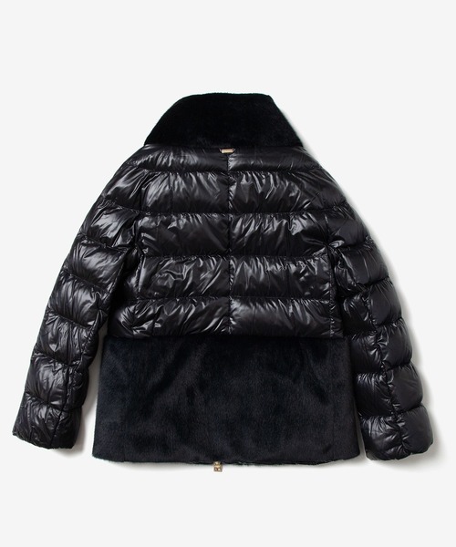 セール】HERNO NYLON ULTRALIGHT ALTERNATIVE FUR DOWN JACKET ヘルノ