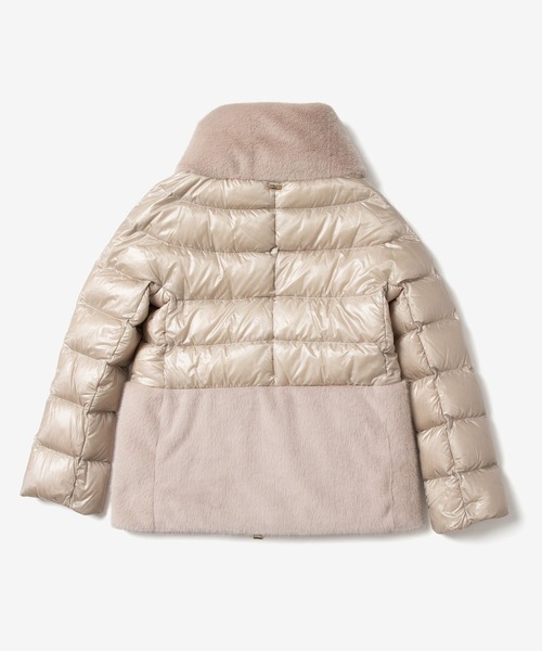 セール】HERNO NYLON ULTRALIGHT ALTERNATIVE FUR DOWN JACKET ヘルノ