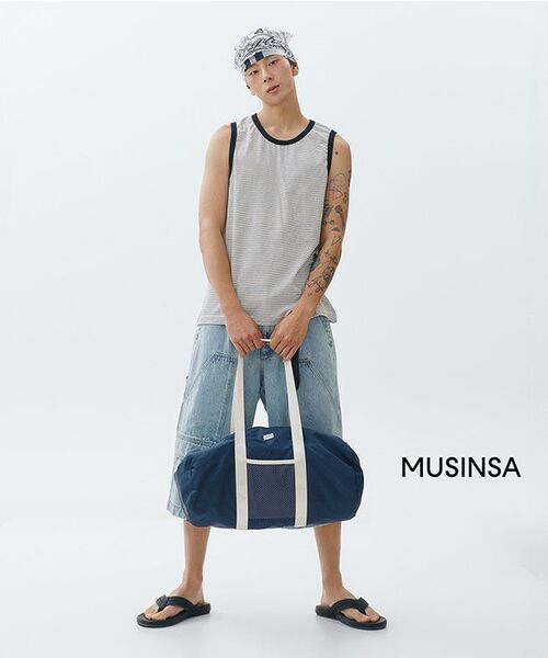 WMC(ダブリューエムシー)の「カーゴバミューダパンツ_BLUE(その他パンツ・メンズ・ブルー・34(L)/30(M)/32(L))」の6枚目の写真