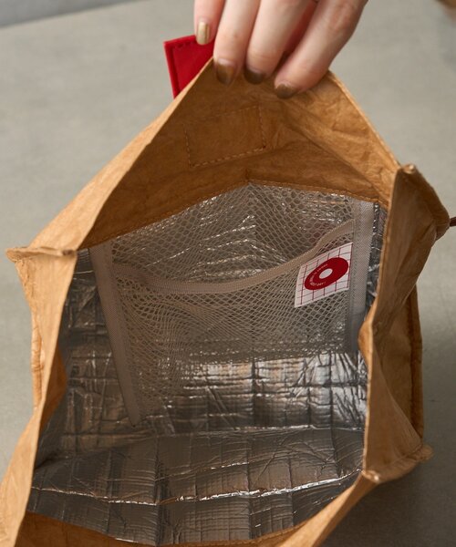 BIRTHDAY BAR（バースデイバー）の「≪BIRTHDAY BARオリジナル≫【B-DAY DONUTS】ドーナッツタイベック保冷ランチバッグ（お弁当箱・レディース・シルバー/ベージュ・0）」の10枚目の写真