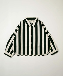 MAKE YOUR DAY（メイクユアデイ）の「ママとおそろいチェックとストライプのドルマンシャツ■150.160cm（シャツ/ブラウス）」