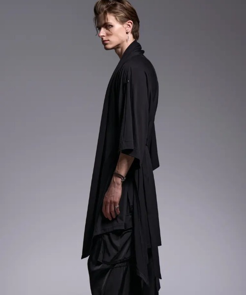 kiryuyrik(キリュウキリュウ)の「Kiryuyrik/キリュウキリュウ/KIMONO-Sleeve Cardigan / 着物スリーブ カーディガン(カーディガン/ボレロ・メンズ・ホワイト/ブラック・LARGE/SMALL/MEDIUM)」の8枚目の写真