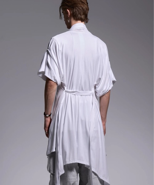 kiryuyrik(キリュウキリュウ)の「Kiryuyrik/キリュウキリュウ/KIMONO-Sleeve Cardigan / 着物スリーブ カーディガン(カーディガン/ボレロ・メンズ・ホワイト/ブラック・LARGE/SMALL/MEDIUM)」の5枚目の写真