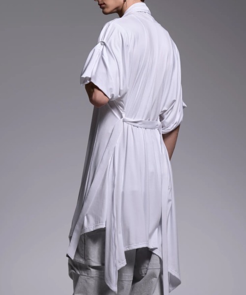 kiryuyrik(キリュウキリュウ)の「Kiryuyrik/キリュウキリュウ/KIMONO-Sleeve Cardigan / 着物スリーブ カーディガン(カーディガン/ボレロ・メンズ・ホワイト/ブラック・LARGE/SMALL/MEDIUM)」の4枚目の写真